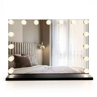 SPIEGEL Rea Led Hollywood Black - Schwarz, Glas (45/12/58cm) - REA