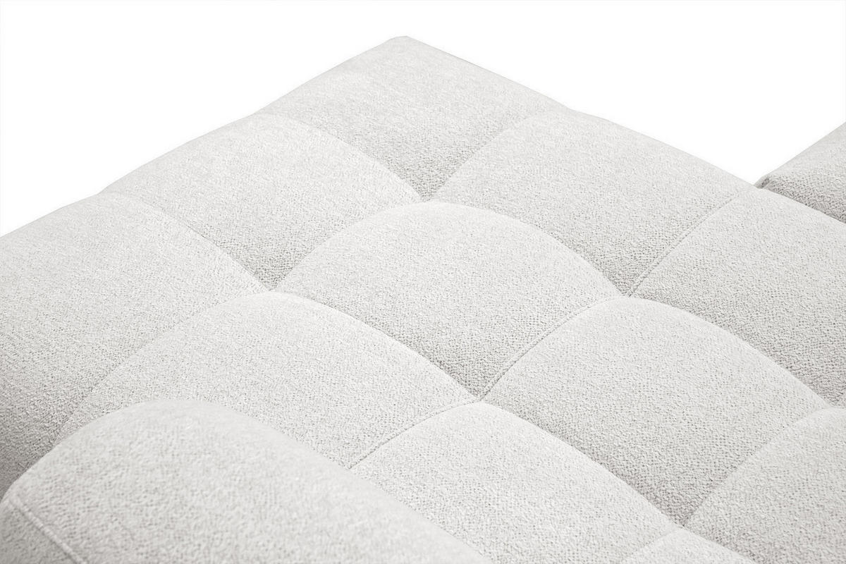 ECKSOFA SALVINI 4-Sitzer, weiß - Schwarz/Weiß, Holzwerkstoff/Textil (292/158cm) - Courtois Laville
