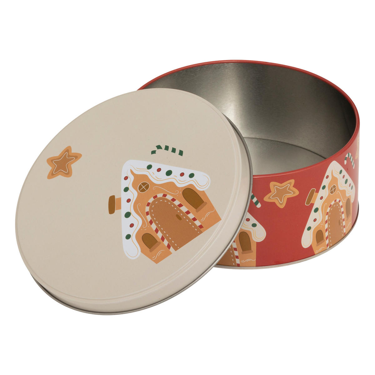KEKSDOSE Metall rund 3er-Set - Rot, Kunststoff (19.5/8.6/19.5cm) - 5five Simply Smart
