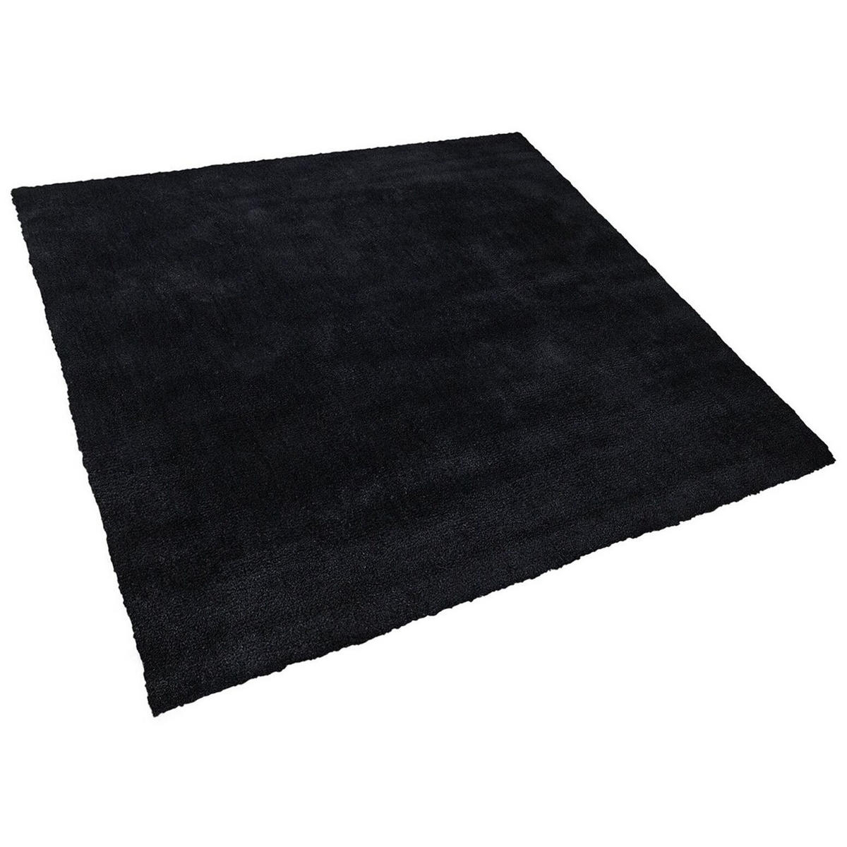 SHAGGY-TEPPICH Demre 200/200 cm - Schwarz, Kunststoff (200/200cm) - Beliani