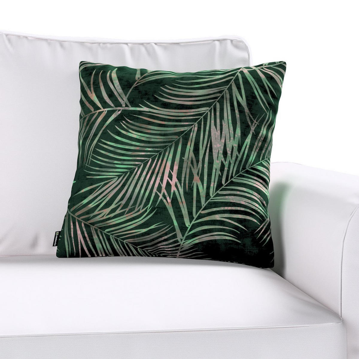 KISSENHÜLLE Velvet grün, 43x43cm - Grün, Textil (43/43cm) - Dekoria