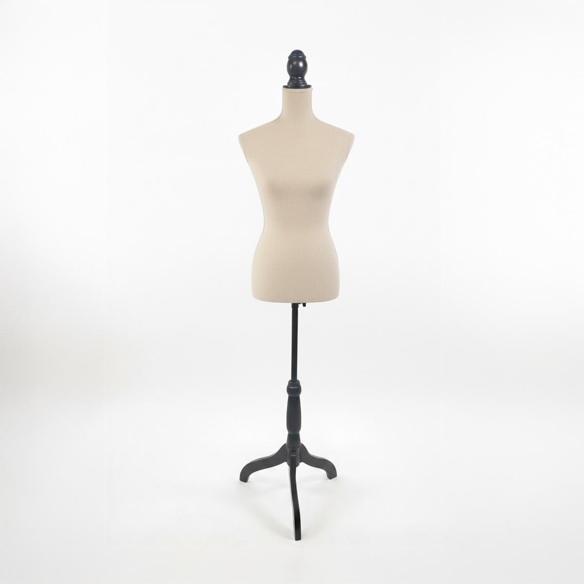 SCHNEIDERPUPPE - Beige, Holz/Kunststoff (41/167/34cm) - Relaxdays