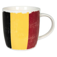 KAFFEEBECHER Vintage Flag Belgien - Naturfarben, Keramik (0.35L) - Könitz
