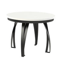 ESSTISCH LUNGA - Schwarz/Weiß, Holzwerkstoff (100/100/77cm) - Meblini