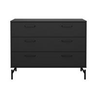 KOMMODE, Dana, Schwarz, Holzwerkstoff, 99 x 40 x 77 cm - Schwarz, Holzwerkstoff (99/77/40cm) - ebuy24