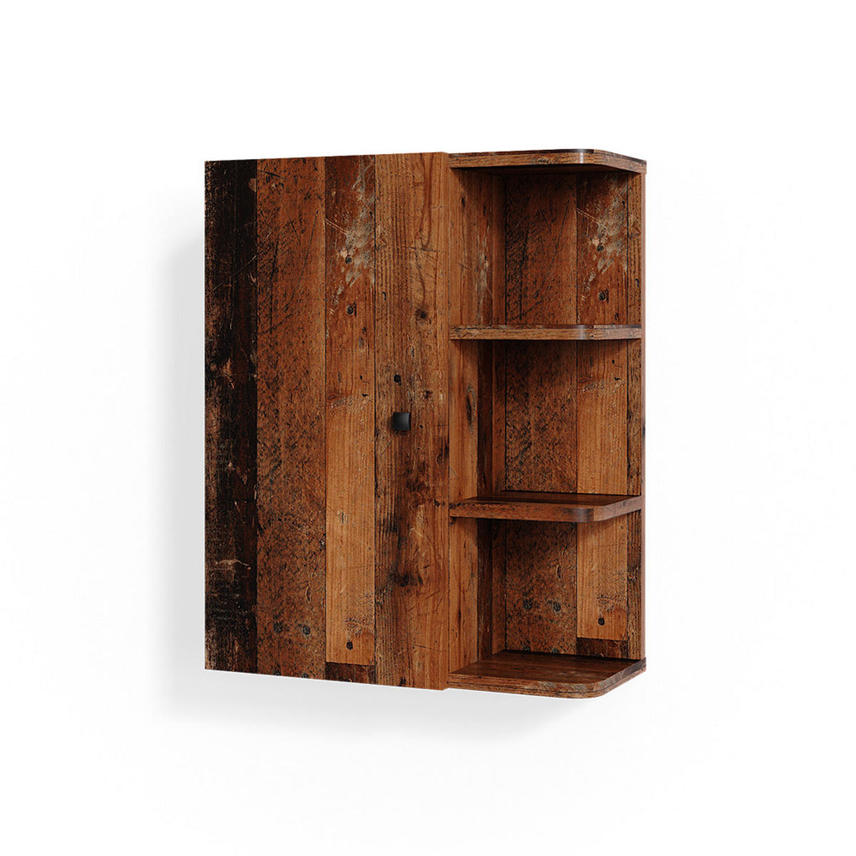 BADSCHRANK Fynn Eiche rustikal 47.2 x 59.2 cm - Wildeiche/Braun, Holzwerkstoff (47.2/59.2/21cm) - Vicco