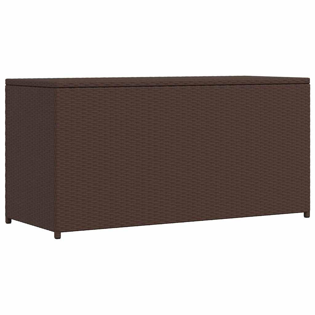 GARTEN-AUFLAGENBOX Braun 120/50/60 Cm Poly Rattan - Braun, Kunststoff (50/60/120cm) - vidaXL