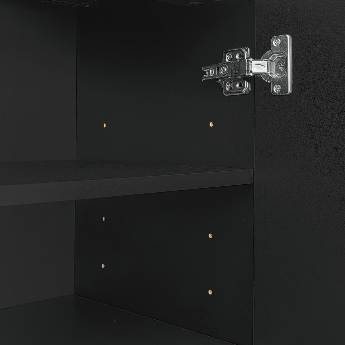 SIDEBOARD Schwarz 83/35/101 cm - Schwarz, Holzwerkstoff (35/101/83cm) - Urban Meuble