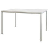 BÜROTISCH Arctic Wolf Quadratisch 75x80x80cm Lichtgrau - Grau, Holz/Kunststoff (80/80/75cm) - PROREGAL