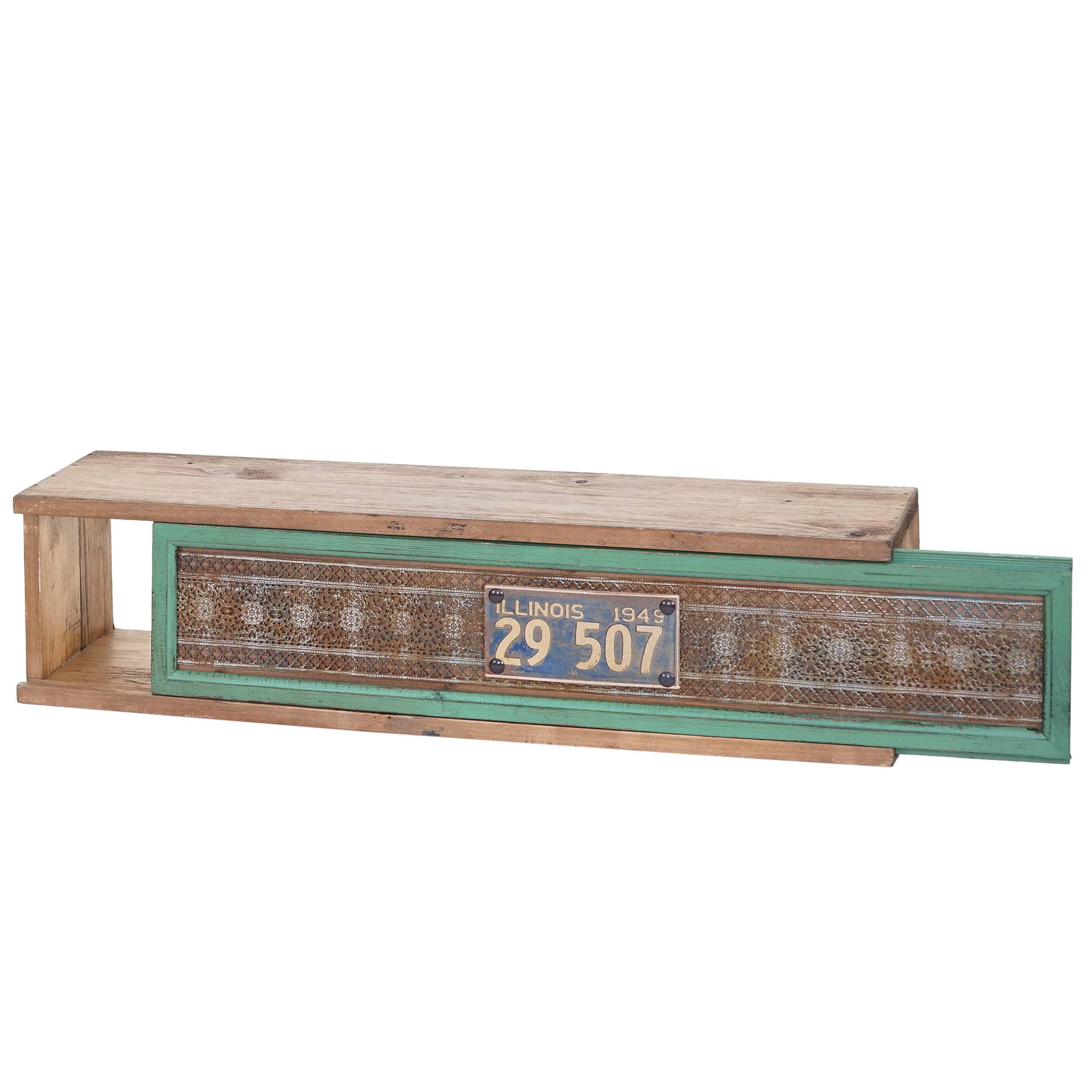 Berlinlodge Wandregal Natur 16x65x13 cm