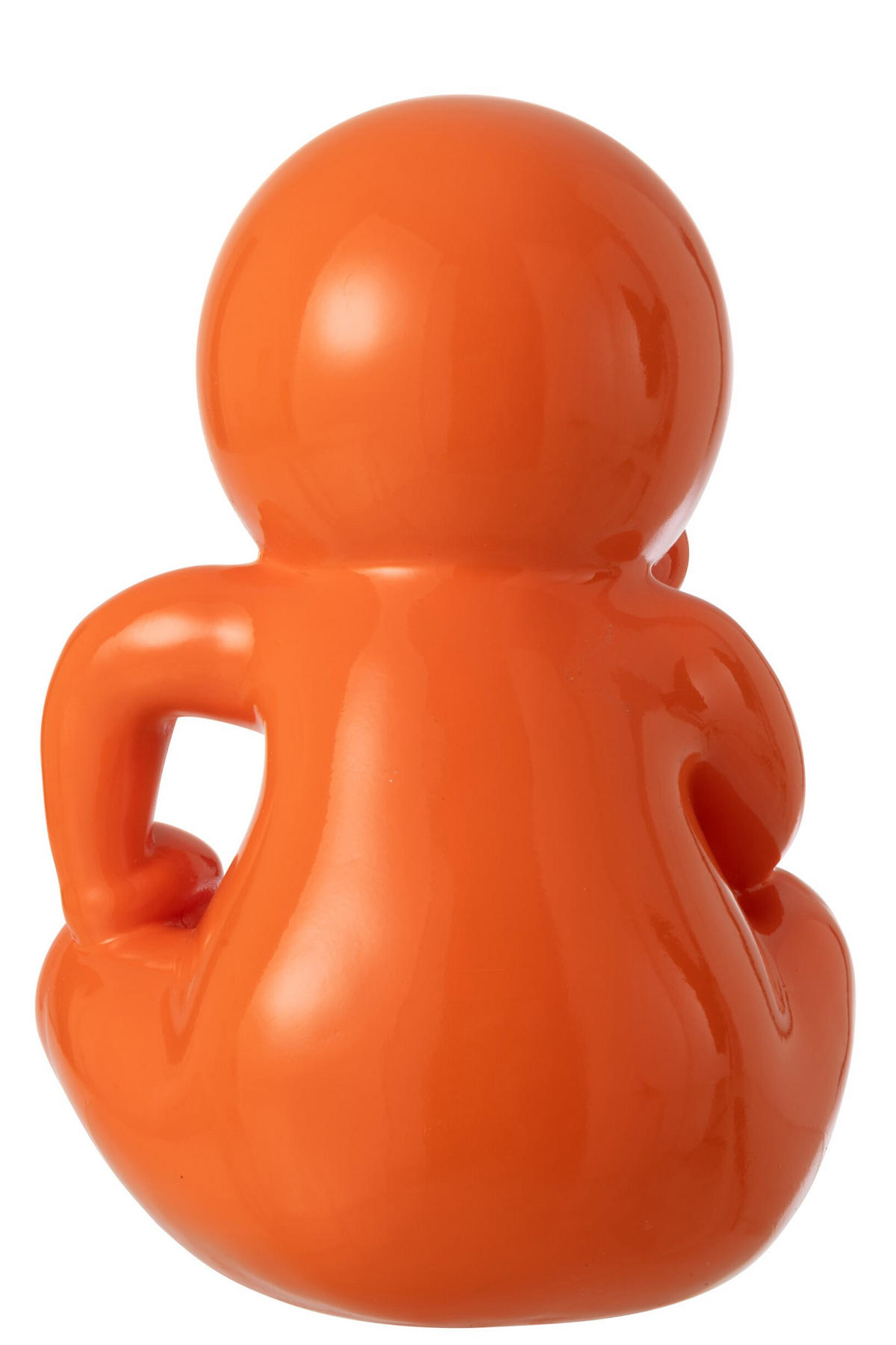 FIGUR MARCEL Orange - Orange, Glas/Naturmaterialien (22.5/35.5/25cm) - J-Line