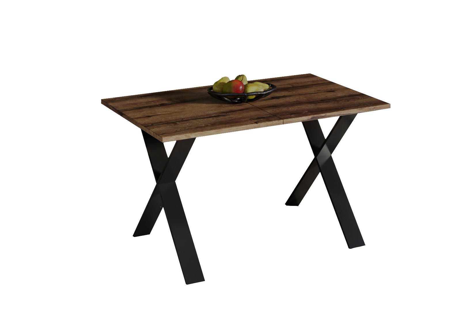 ESSTISCH Stol X ausziehbar bis 210 cm - Mooreichefarben, Holzwerkstoff (130/80/75cm) - Endo-Moebel