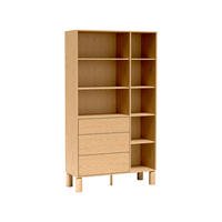 REGAL Sanden SN-8 110 x 197 x 40,6 cm Eiche Bookmatch - Eichefarben, Holz/Holzwerkstoff (110/197/40.6cm) - Koseto