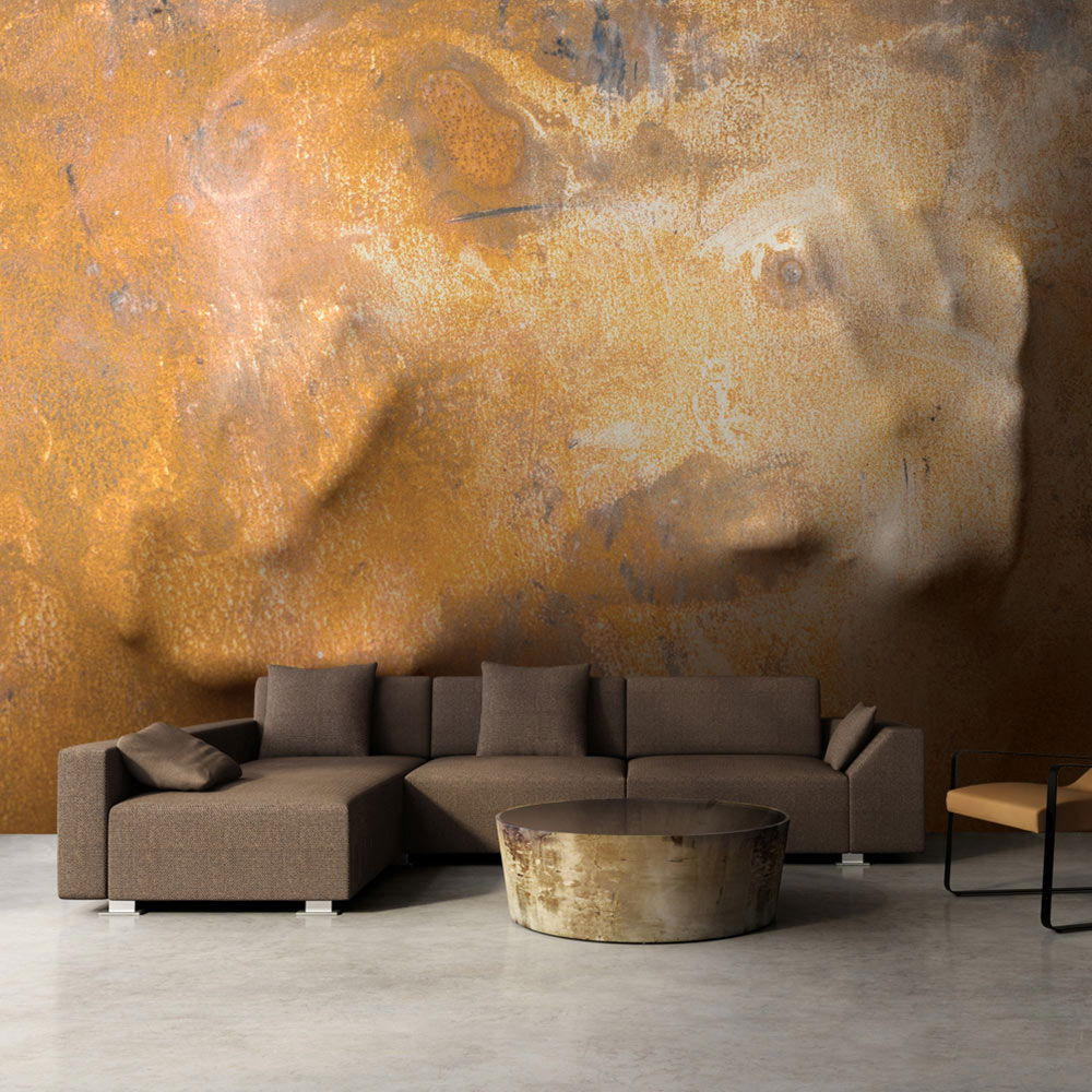 VLIESTAPETE Orange 200/140 cm - Beige/Orange, Textil (200/1cm) - KUNSTLOFT
