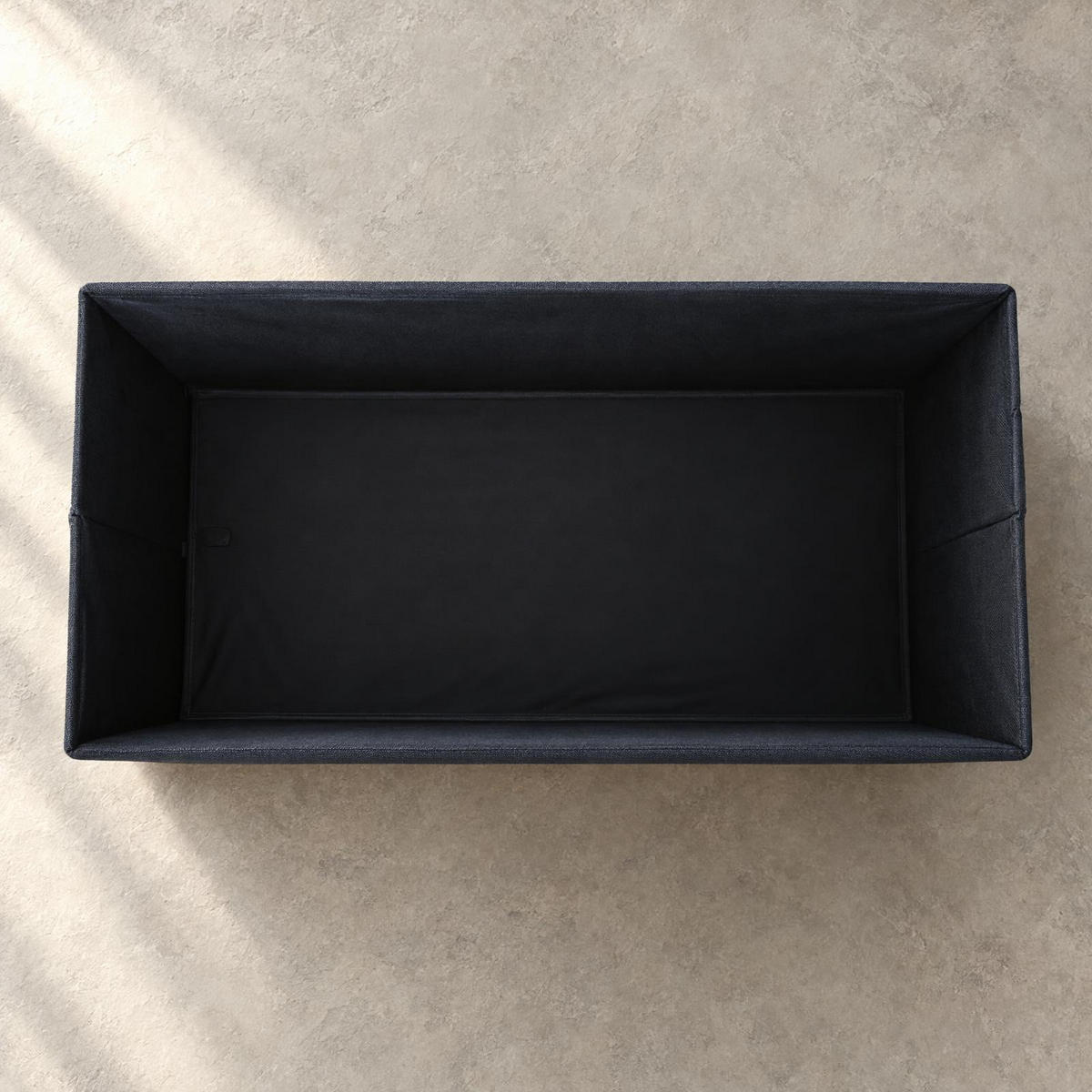 POLSTERHOCKER mit Stauraum rechteckig 76/38/38 cm - Schwarz, Textil (38/38/76cm) - SCENA LIVING