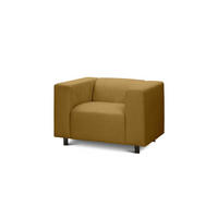 SESSEL July Braun 95 × 80 × 57 cm - Walnussfarben, Textil (95/57/80cm) - Pillovely