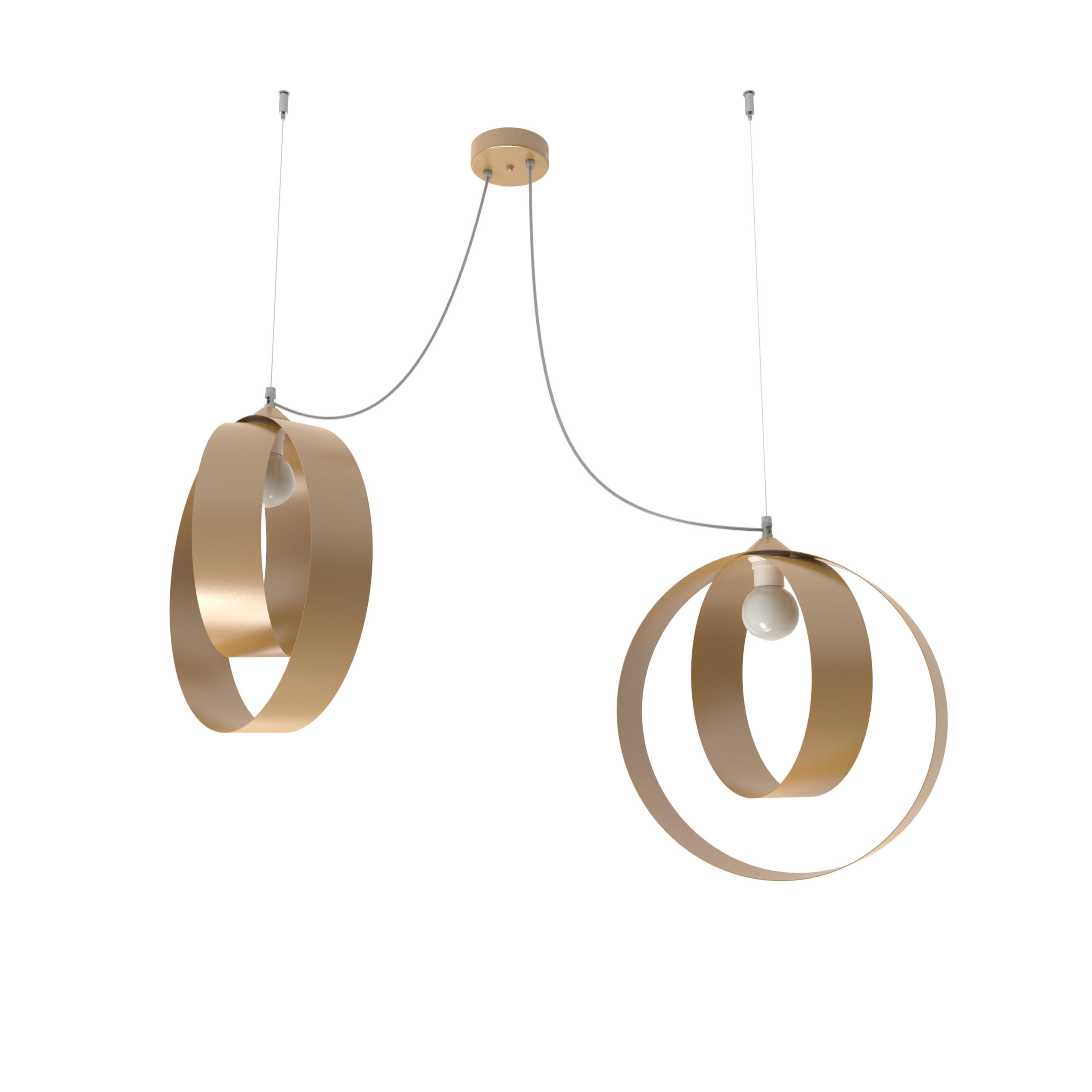 Lumicom Hängeleuchte Gold 40x120x40 cm