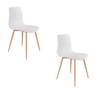 ESSZIMMERSTUHL Leon Weiß - 2 er Set - Weiß, Kunststoff (44.5/80/49cm) - Housecraft Living