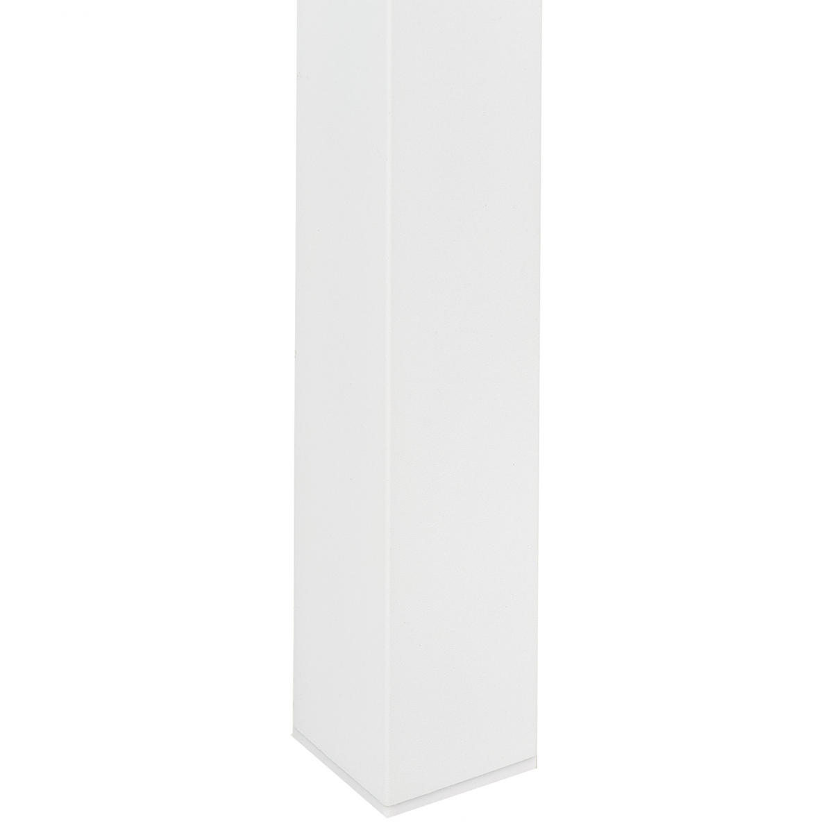 GARTENTISCH Heller Holzfarbton Messina - Hellbraun/Weiß, Kunststoff (96/52/50cm) - Beliani