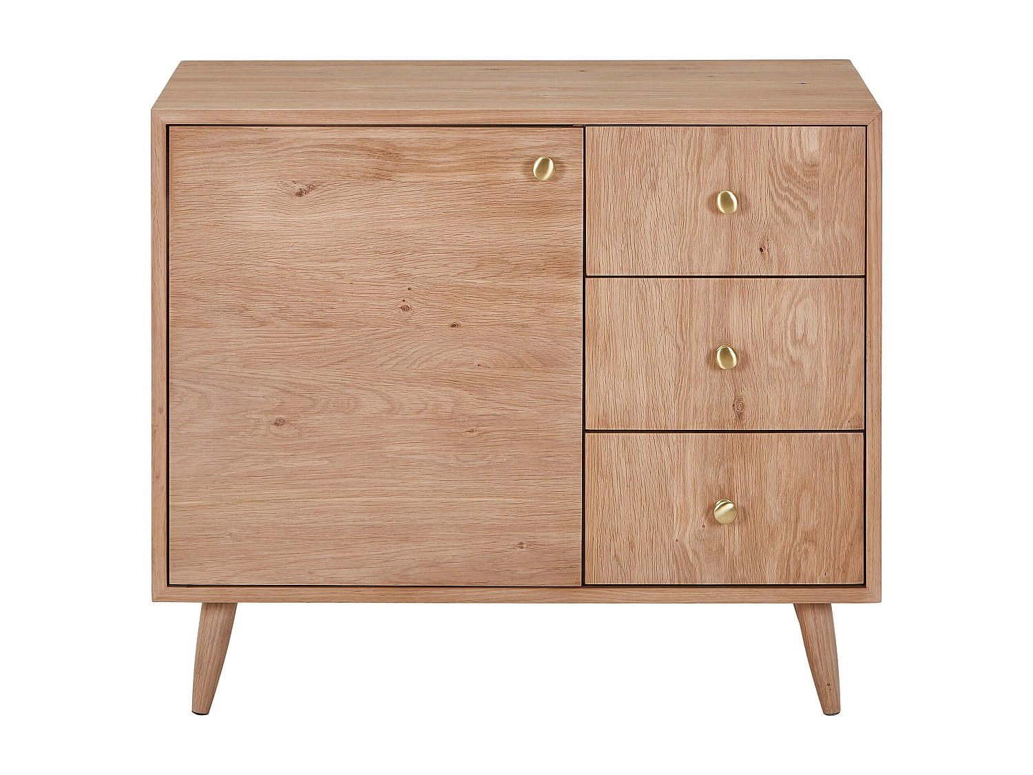 WASCHBECKENUNTERSCHRANK - 93 cm x 50 cm - Holz, Platte - Naturfarben Hell - ZARENO - Naturfarben, Holz (93/80.5/50cm) - Vente-Unique
