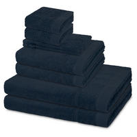 FROTTIERSET Rubin 8-teilig - Dunkelgrün, Textil (50/100cm) - Ross