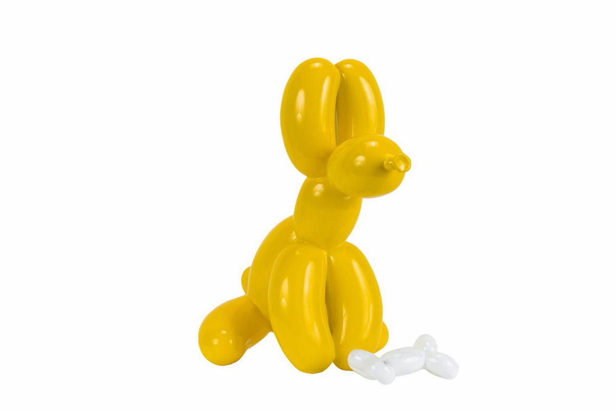SKULPTUR Gelb 30/28 cm - Gelb, Stein (1.15/28/18cm) - KUNSTLOFT