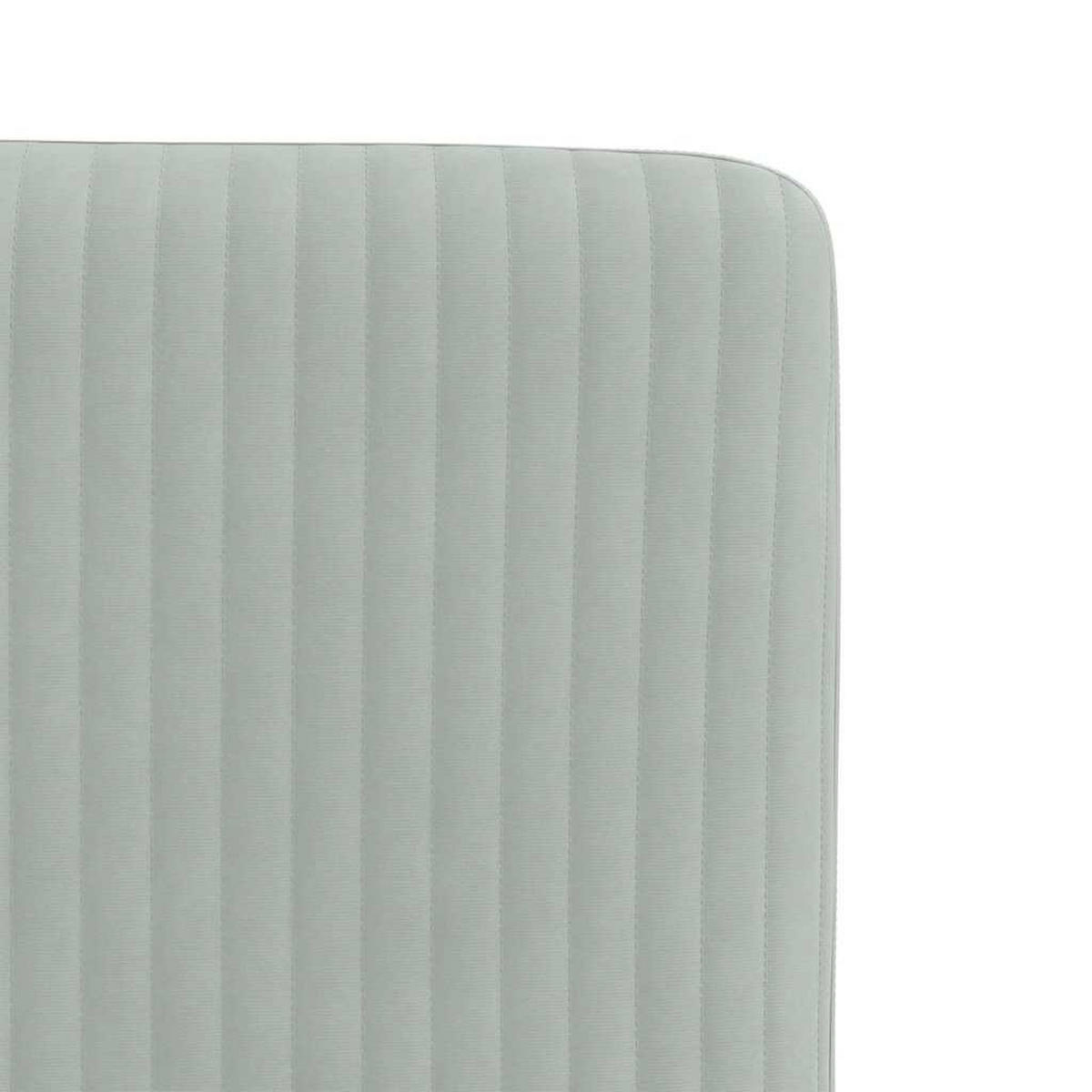 ESSZIMMERSTÜHLE 2 Stk. Hellgrau Samt 45*54*83cm - Grau, Metall (45/83/54cm) - ZMH