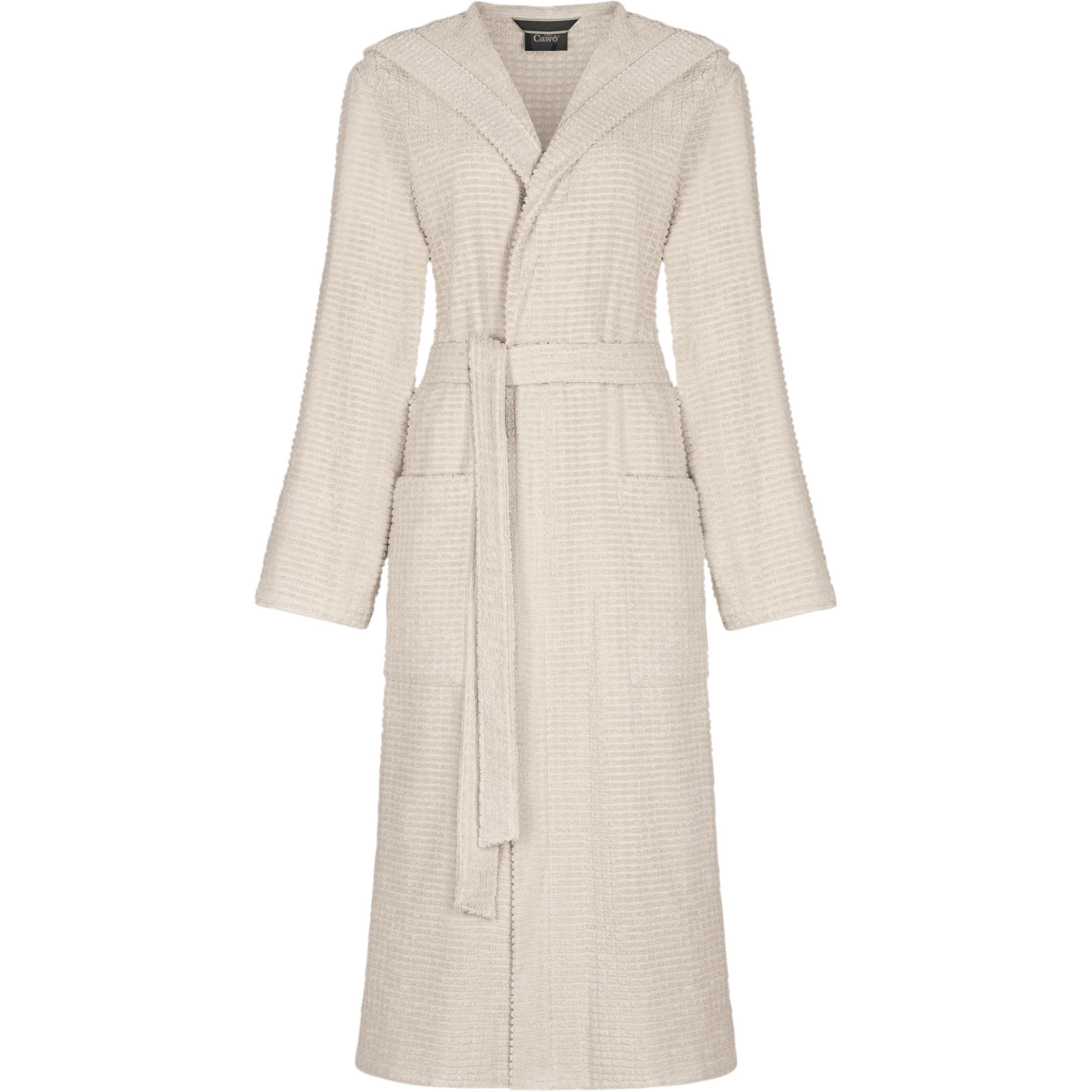 BADEMANTEL DAMEN KAPUZE PURE ELEMENTS 6227 TRAVERTIN - 366 - Beige, Textil (Mnull) - Cawoe