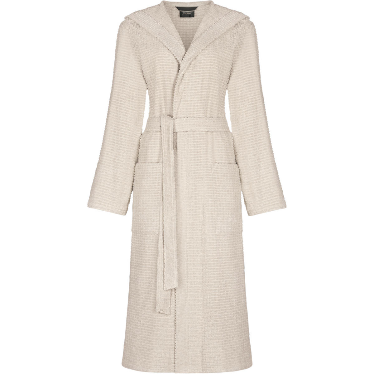 BADEMANTEL DAMEN KAPUZE PURE ELEMENTS 6227 TRAVERTIN - 366 - Beige, Textil (Mnull) - Cawoe