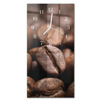 WANDUHR 30x60 cm - Nacht des Horizonts - Braun, Glas (30/60/0.4cm) - TULUP