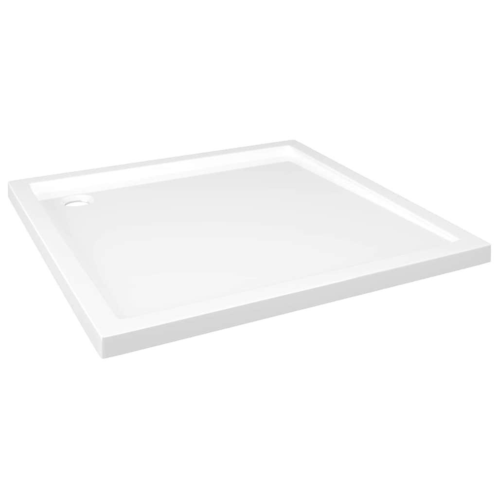 DUSCHTASSE Quadratisch 90/90 Cm - Weiß, Glas (90/4/90cm) - vidaXL