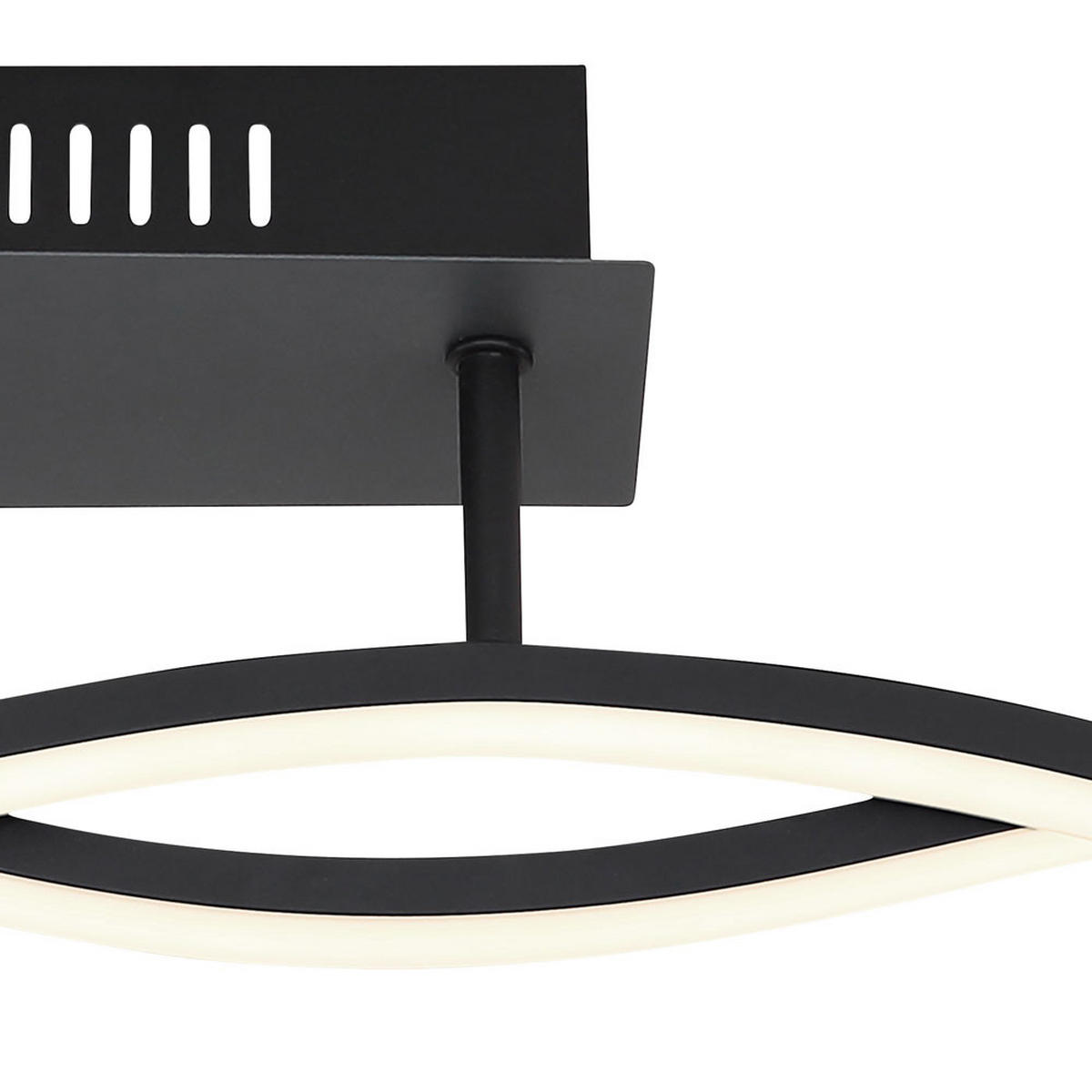 LED DECKENLEUCHTE Marius Schwarz Graphit - Schwarz, Metall (88/8/15.5cm) - Globo Lighting