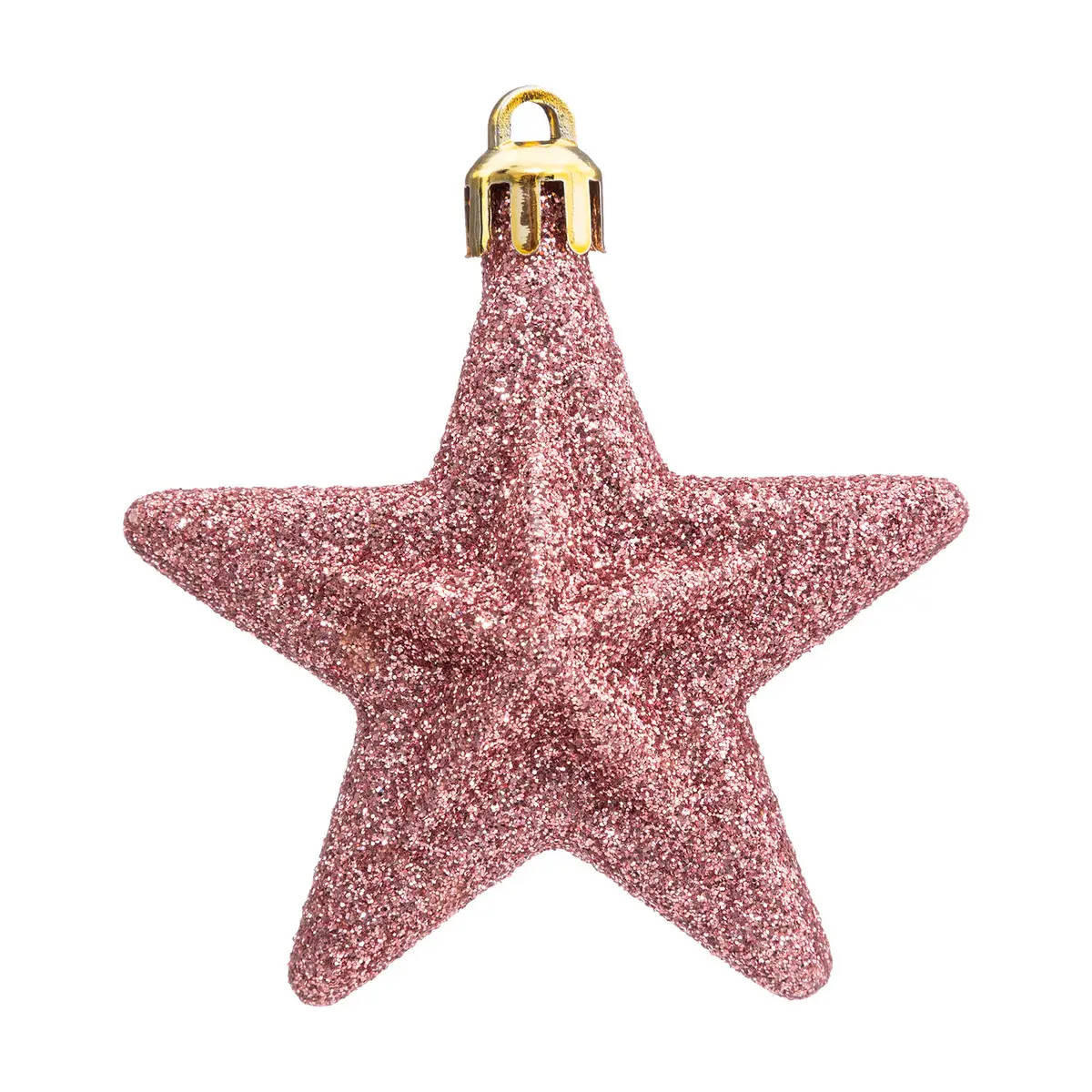 WEIHNACHTSBAUMSCHMUCK Sterne Kunststoff 6er-Set - Multicolor, Kunststoff (3/6.5/6.3cm) - Atmosphera Createur d´interieur