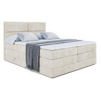 BOXSPRINGBETT AURA KING - 120 x 200 - H3/H4 - Ecru - Ecru, Holzwerkstoff (120/200cm) - ALTDECOR