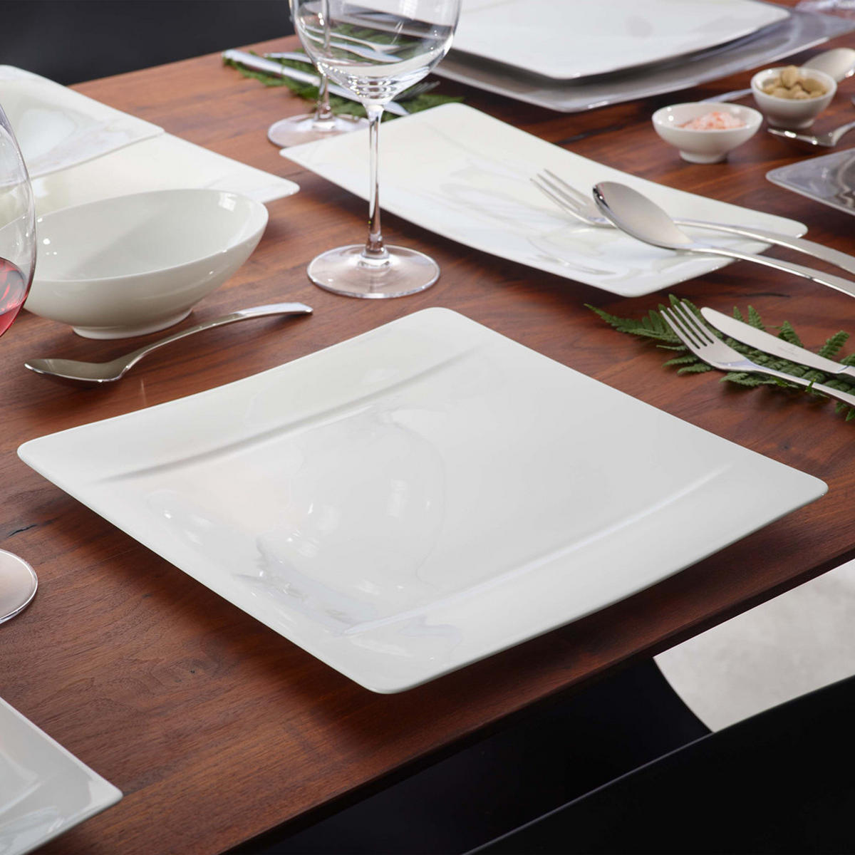 GOURMETTELLER Modern Grace weiß 31 x 31 cm - Weiß, Keramik (31cm) - Villeroy & Boch
