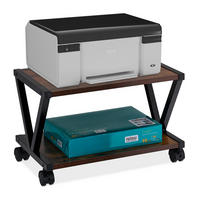 DRUCKERSTÄNDER - Multicolor, Holzwerkstoff/Kunststoff (28.5/44/28cm) - Relaxdays