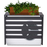 VERKLEIDUNG für Klimaanlage/Wärmepumpe 73x90x38cm Grau - Grau, Metall (90/73/38cm) - PROREGAL
