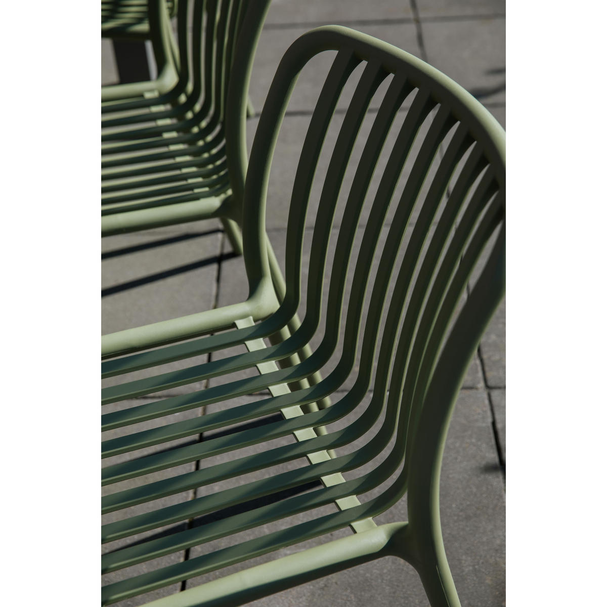 GARTENSTUHL Mante Grün - 4 er Set - Grün, Kunststoff (48/80/58cm) - Housecraft Living