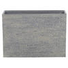 BLUMENTOPF grau rechteckig 29/70/50 cm Edessa - Grau, Stein (50cm) - Beliani