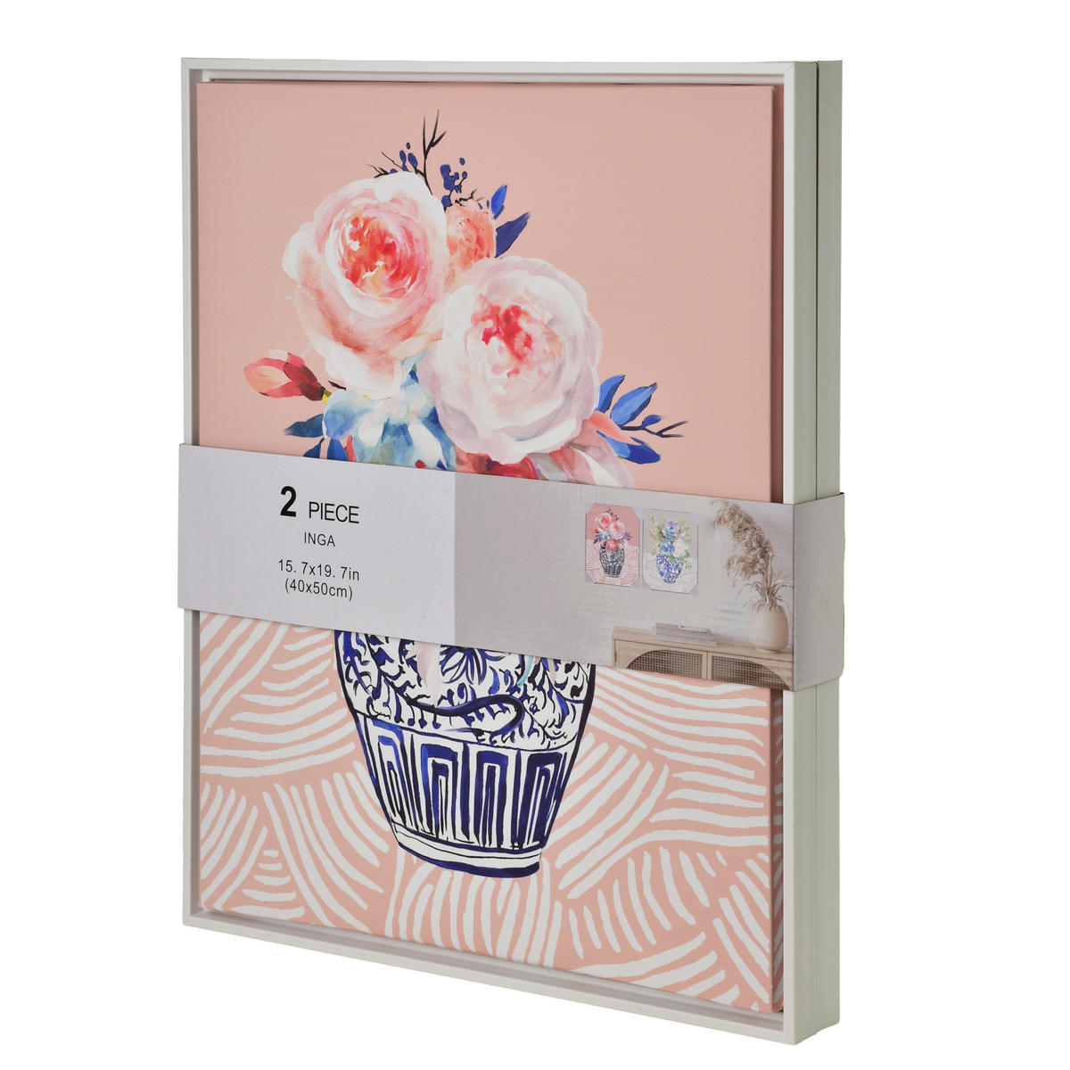SET SLIKA, plastika, plava - višebojno, plastika (40/50cm) - Mondex