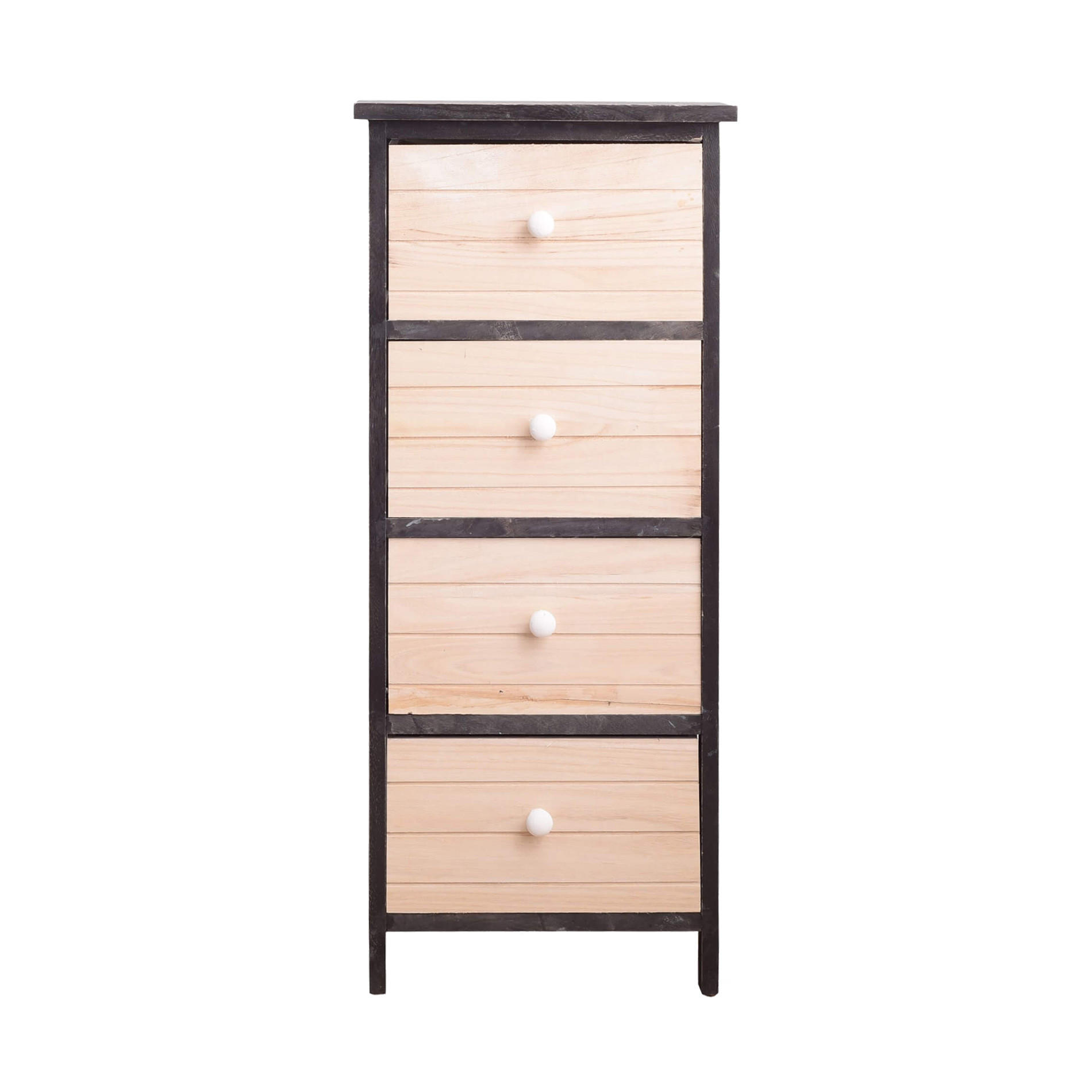 KOMMODE Weiß 25/35/81 cm - Weiß, Holz (25/81/35cm) - Mobili Rebecca