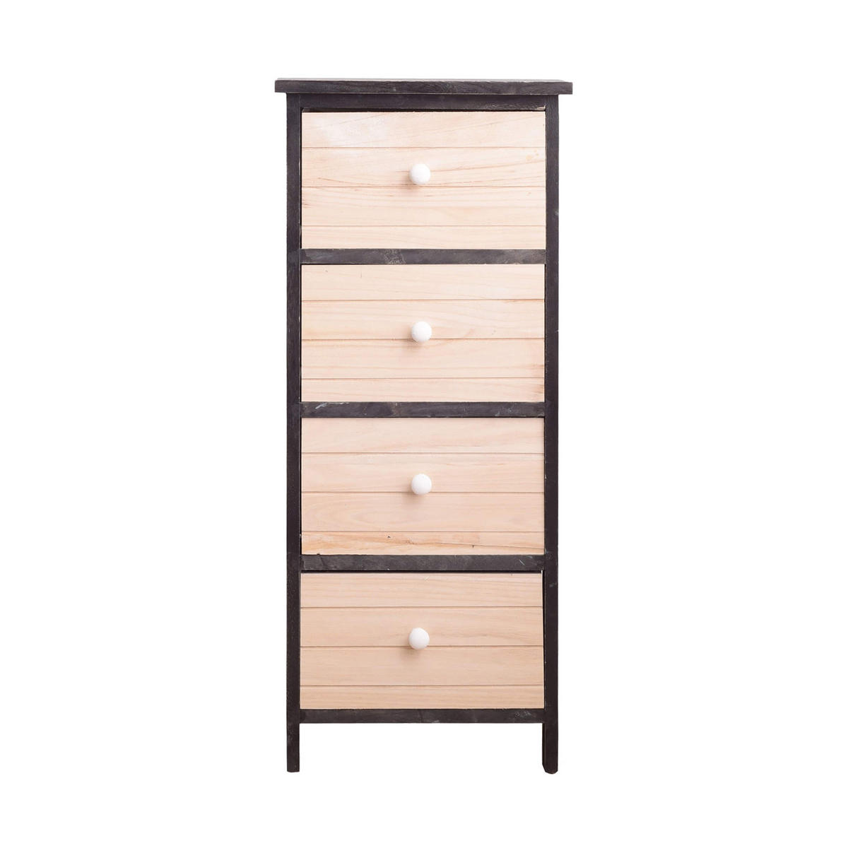 KOMMODE Weiß 25/35/81 cm - Weiß, Holz (25/81/35cm) - Mobili Rebecca