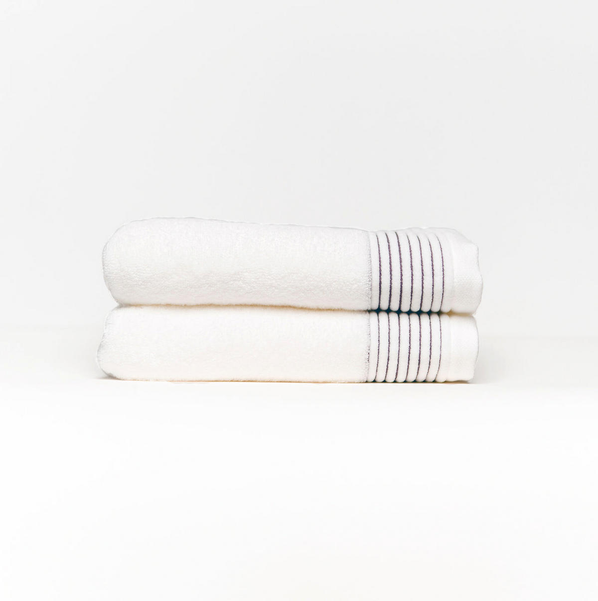 HANDTUCH Pure Elegance 2er Set, 50x100cm, Baumwolle, Weiß - Weiß, Textil (50/100cm) - SOWL