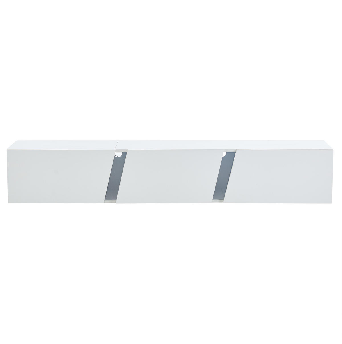 LOWBOARD 180/35/30 cm Weiß aus Spanplatte und Acryl mit LED-Beleuchtung - Weiß, Holzwerkstoff (35/30/180cm) - OKMYHOME