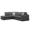 ECKSOFA OTTO 5-Sitzer, dunkelgrau - Dunkelgrau, Holzwerkstoff/Textil (219/279cm) - Courtois Laville