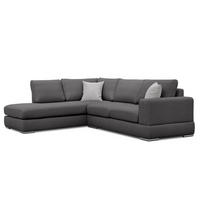 ECKSOFA OTTO 5-Sitzer, dunkelgrau - Dunkelgrau, Holzwerkstoff/Textil (219/279cm) - Courtois Laville