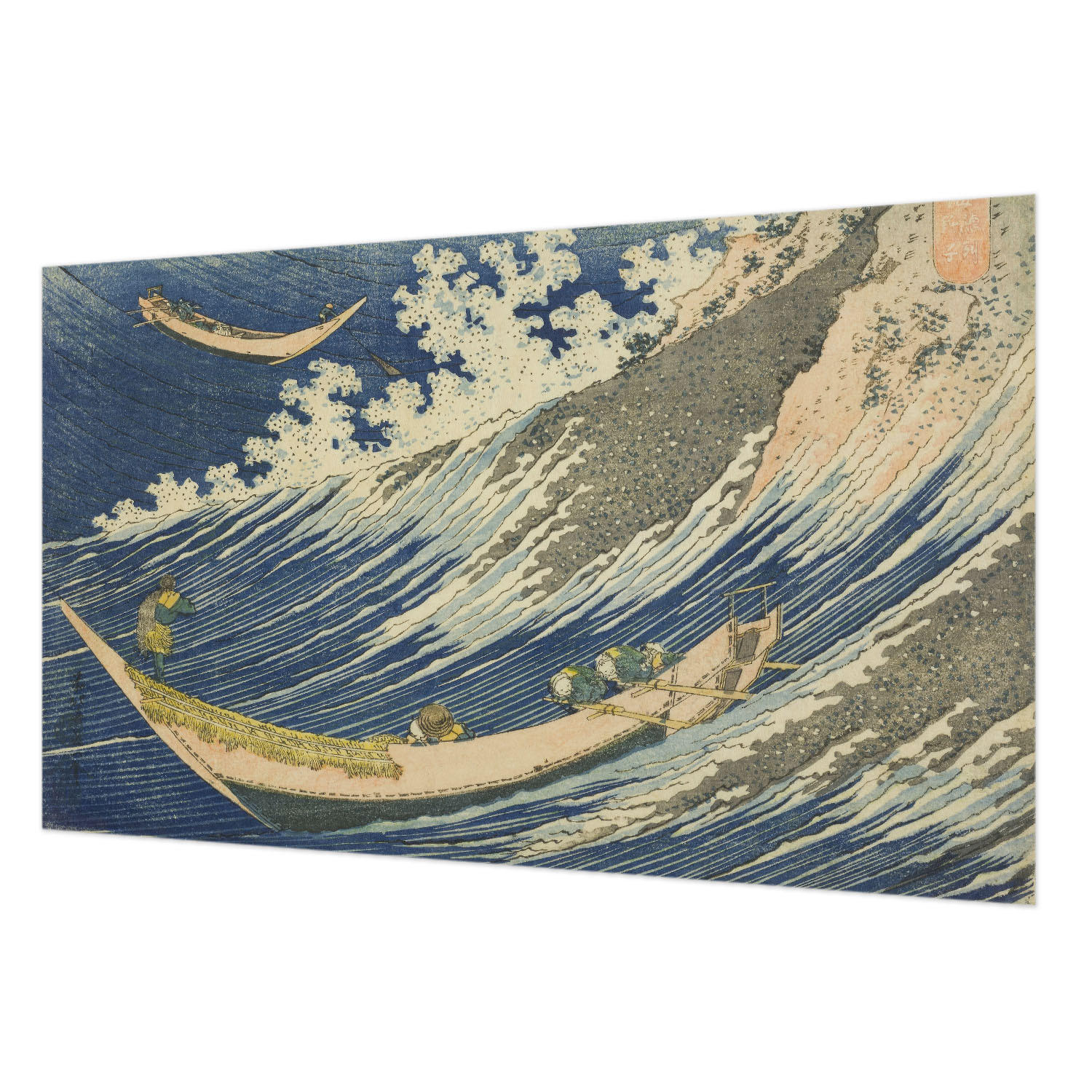FOTOTAPETE 416x254 cm - Meereswellen - Blau, Textil (416/254cm) - Wallfluent