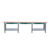 WERKBANK Buffalo Wood mit 3x Schublade HxBxT 86,5 x 300 x 75 cm Traglast 1000 kg Grau - Grau, Metall (300/86.5/75cm) - PROREGAL