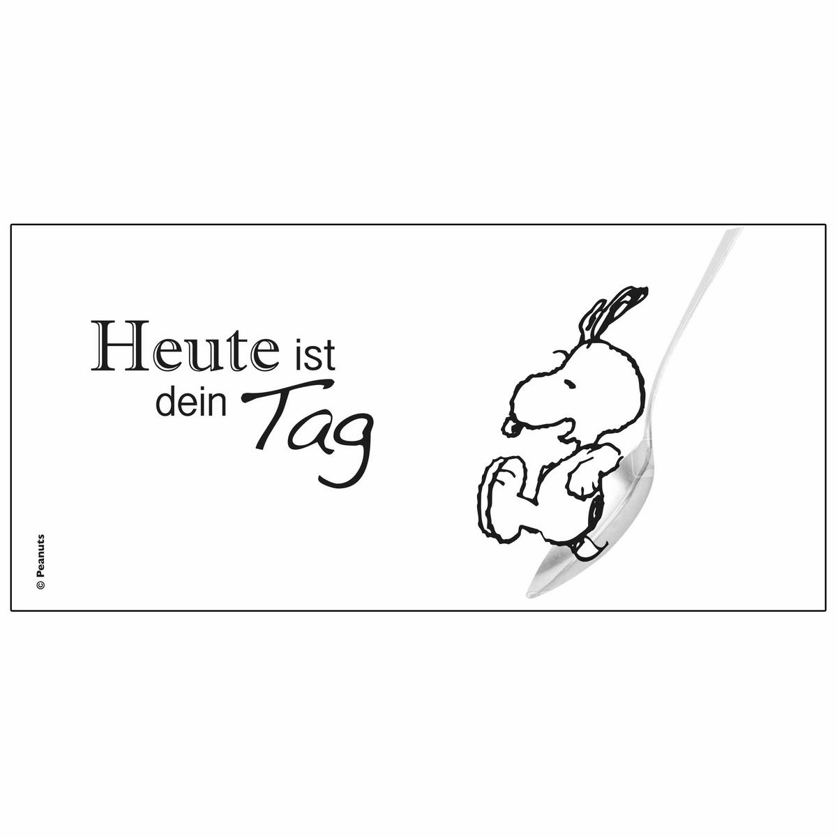 KAFFEEBECHER The Peanuts Snoopy Heute ist dein Tag! Weiß 280 ml - Multicolor, Keramik (0.28L) - United Labels