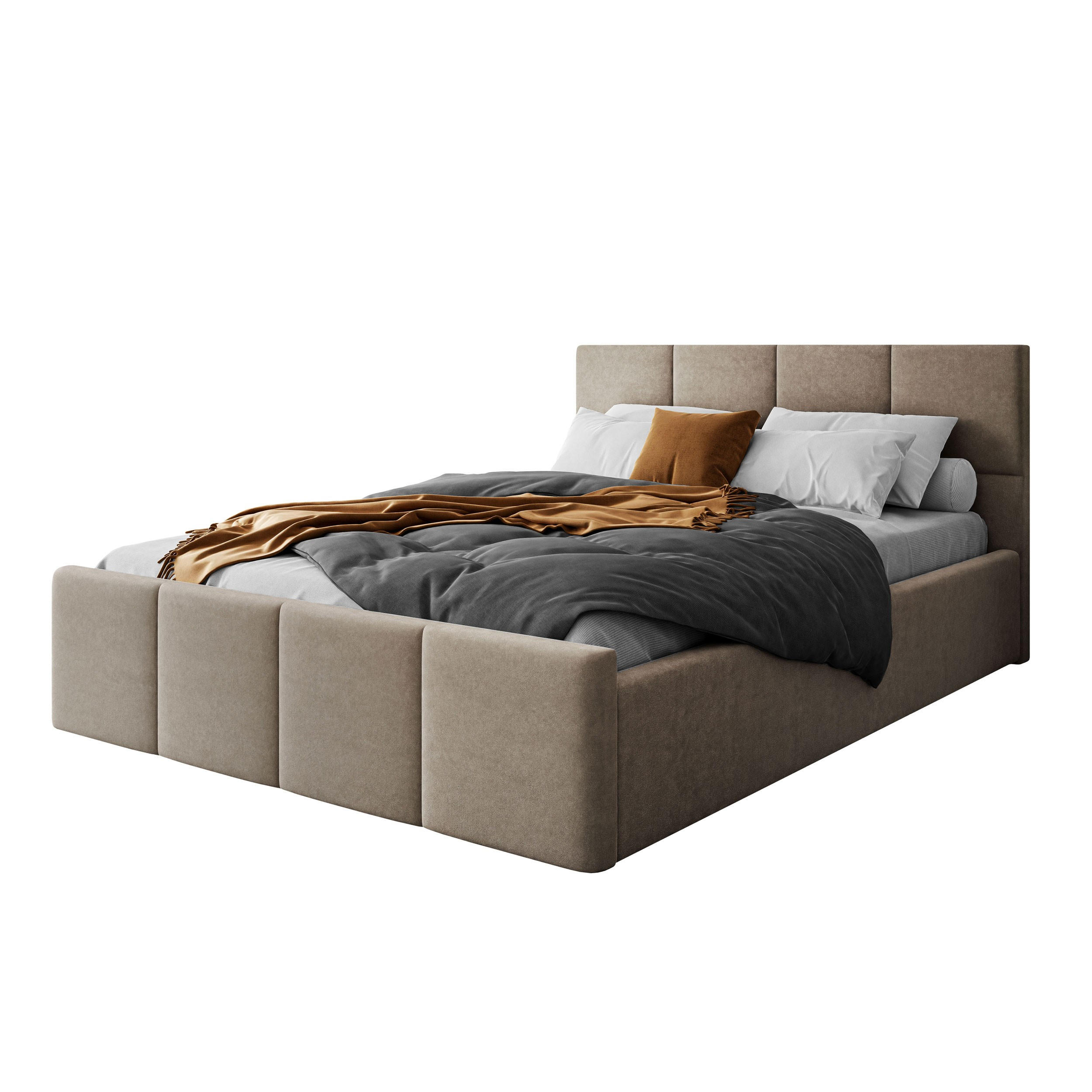 Lookway Polsterbett Beige 120x200 cm